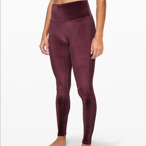 Lululemon Wunder Lounge Velvet Leggings